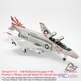 Tamiya #61121 - 1/48 McDonnell Douglas F-4B Phantom II Military Aircraft Model Kit | Aircraft Series