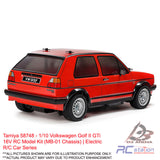 Tamiya #58748 - 1/10 Volkswagen Golf II GTi 16V RC Model Kit (MB-01 Chassis) | Electric R/C Car Series