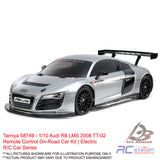 Tamiya #58749 - 1/10 Audi R8 LMS 2008 TT-02 Remote Control On-Road Car Kit | Electric R/C Car Series
