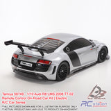 Tamiya #58749 - 1/10 Audi R8 LMS 2008 TT-02 Remote Control On-Road Car Kit | Electric R/C Car Series