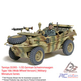 Tamiya #35393 - 1/35 German Schwimmwagen Type 166 (Wide Wheel Version) | Military Miniature Series