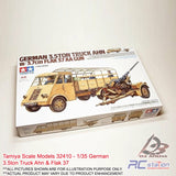 Tamiya Scale Models #32410 - 1/35 German 3.5ton Truck Ahn & Flak 37