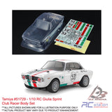 Tamiya #51729 - 1/10 RC Giulia Sprint Club Racer Body Set