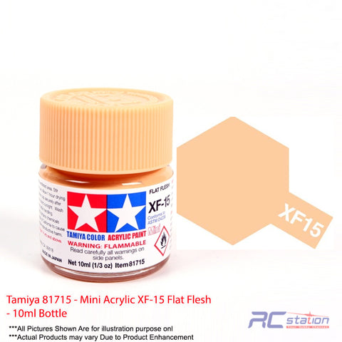 Tamiya Acrylic Mini XF-15 Flat Flesh - 10ml Bottle #81715