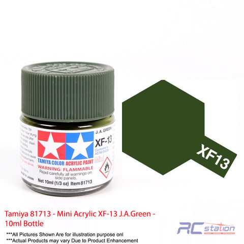 Tamiya Acrylic Mini XF-13 J.A. Green - 10ml Bottle #81713