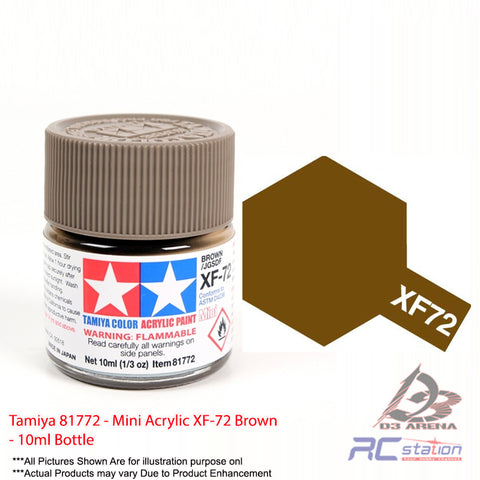 Tamiya Acrylic Mini XF-72 Brown - 10ml Bottle #81772