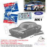 Team C Clear Body Shell TCMK1 1/10 Ford MK1 (Width 190mm, WheelBase 258mm)