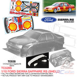 Team C Racing Clear Body Shell TC028 1/10 FORD SIERRA SAPPHIRE RS (Width 190mm, WheelBase 258mm)