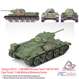 Tamiya #32515 - 1/48 MMV Russian Tank T-34/76 1941 Cast Turret | 1/48 Military Miniature Series