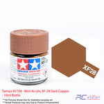 Tamiya #81728 - Mini Acrylic XF-28 Dark Copper - 10ml Bottle