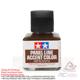 Tamiya Panel Line Accent Color 40ml (Gray, Dark Gray, Light Gray, Black, Brown, Dark Brown, Pink Brown, Orange Brown, Deep Brown)
