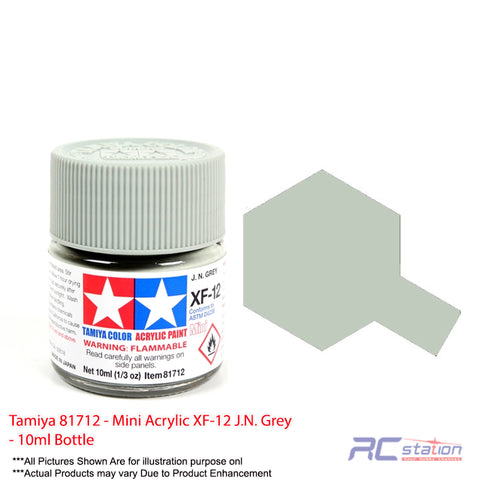 Tamiya Acrylic Mini XF-12 J.N. Grey - 10ml Bottle #81712