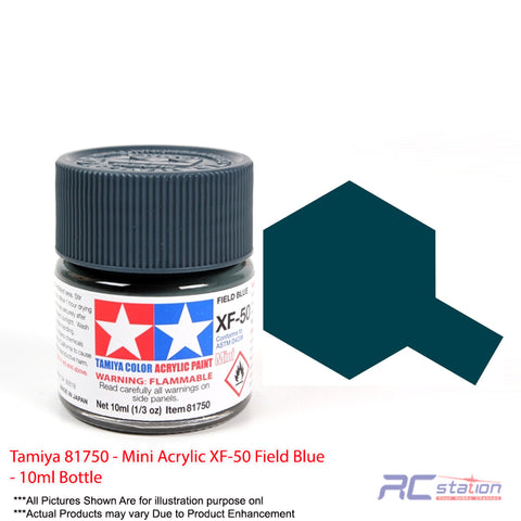 Tamiya Acrylic Mini XF-50 Field Blue - 10ml Bottle #81750