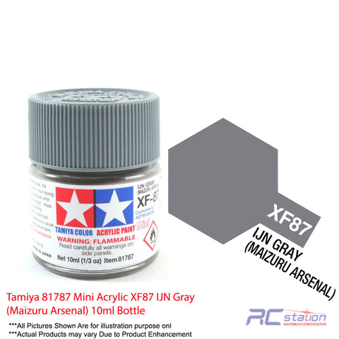 Tamiya Acrylic Mini XF-87 IJN Gray (Maizuru Arsenal) - 10ml Bottle #81787