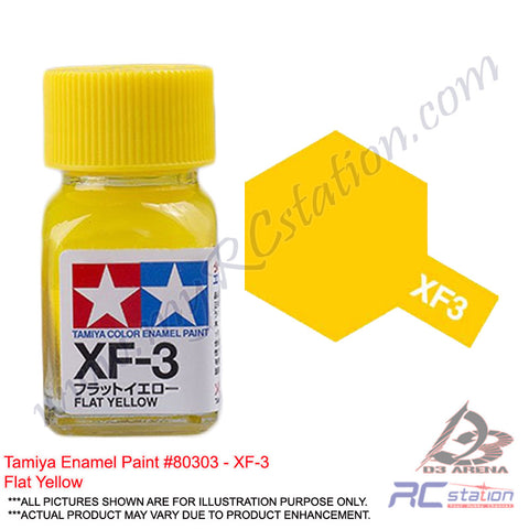 Tamiya Enamel XF-3 Flat Yellow Paint (Flat)