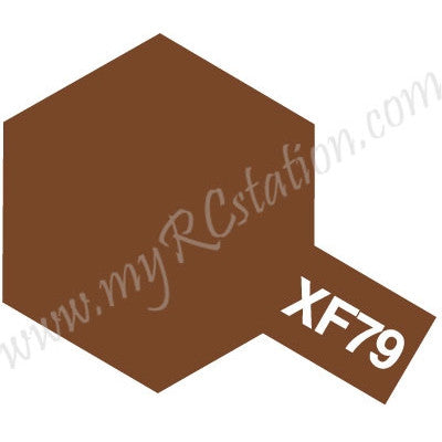 Tamiya Acrylic Mini XF-79 Deck Brown - 10ml Bottle Lin. Deck Brown #81779