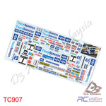 Team C Sticker TC907 1/10 Mini Truck Sticker