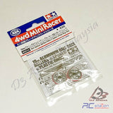 Tamiya #95513 - Aluminum Ball-Race Rollers (19mm, 6-Spokes) With Plastic Rings (Red) [95513]