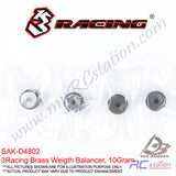 3RACING BRASS WEIGHT BALANCER - 5Gram, 10Gram, 15Gram, 20Gram