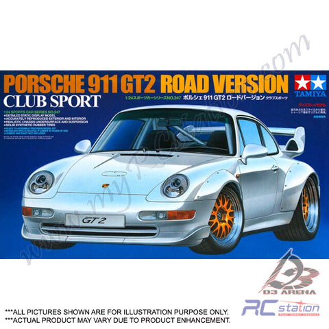 Tamiya Model #24247 - Tamiya Porsche 911 GT2 Road Ver.Club Sport [24247]
