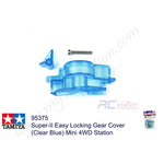 Tamiya #95375 - Super-II Easy Locking Gear Cover (Clear Blue) Mini 4WD Station[95375]