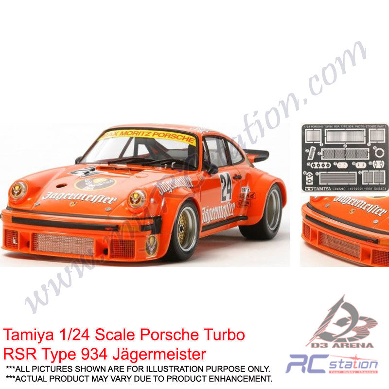 Tamiya 1/24 PORSCHE 934 TURBO RSR Plastic Model Kit #24328