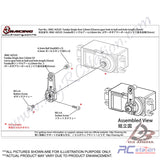 3Racing #3RAC-H2525/BK - Futaba Single Arm 3.0mm V2, Black#3RAC-H2525/BK