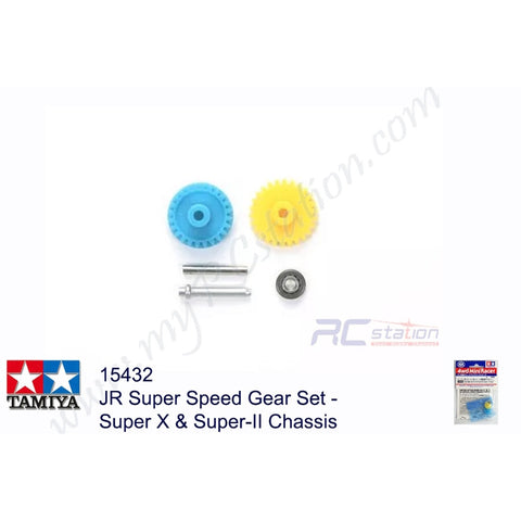 Tamiya #15432 - JR Super Speed Gear Set - Super X & Super-II Chassis[15432]