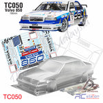 TeamC Racing 1/10 Clear Body Shell TC050 Volvo 850 BTCC (Width 190mm, WheelBase 258mm)