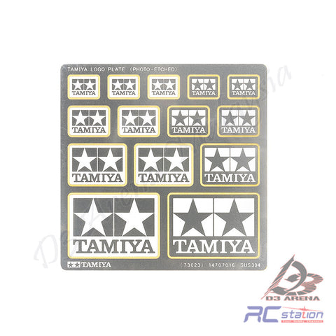 Tamiya #73023 - Tamiya Photo-Etched Logo Plate (4 Sizes) [73023]