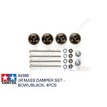 Tamiya #94986 - JR Mass Damper Set - Bowl/Black (4pcs) [94986]