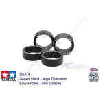 Tamiya #95374 - Super Hard Large Diameter Low Profile Tires (Black)[95374]