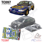 TeamC Racing 1/10 Clear Body Shell TC097 Subaru Impreza WRC (Width 190mm, WheelBase 258mm)