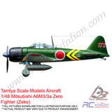 Tamiya Scale Models Aircraft #61108 - 1/48 Mitsubishi A6M3/3a Zero Fighter (Zeke) [61108]