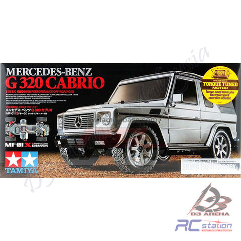 Tamiya MF-01X #58635 - 1/10 Mercedes Benz G320 Cabrio Silver