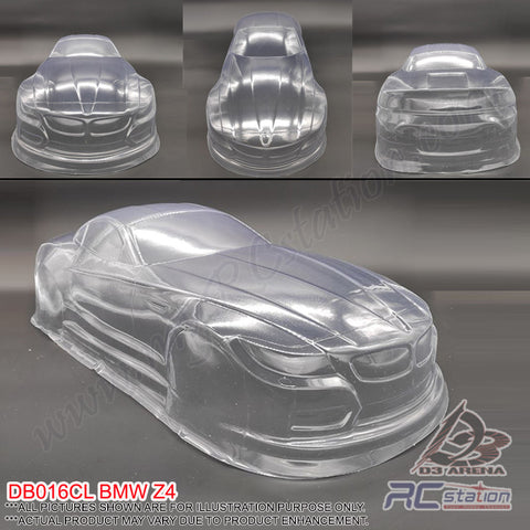 PVC 1/10 Clear Body Shell - BMW Z4 W:190 WB:260 - BD016CL