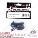 3RACING SAK-U322/V2 GRAPHITE COMPOSITE KNUCKLE VER.2 FOR ADVANCE 20M,21 S64