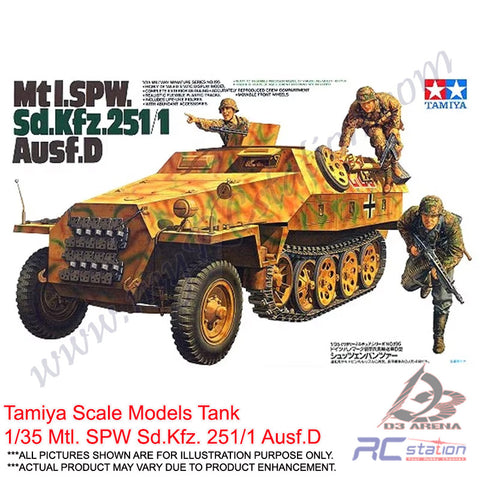 Tamiya Scale Models Tank #35195 - 1/35 Mtl. SPW Sd.Kfz. 251/1 Ausf.D [35195]