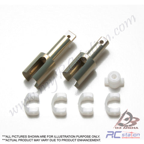 Tamiya #54543 - Tamiya OP.1543 RC Aluminum Cup Joints - For TB04 Gear Diff Unit (L/S) [54543]