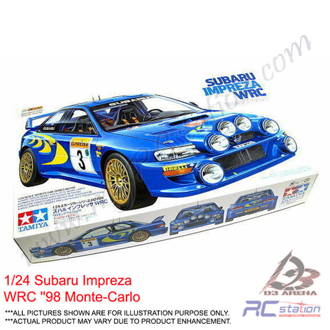 Tamiya Model #24199 - 1/24 Subaru Impreza WRC 1998 Monte Carlo [24199]