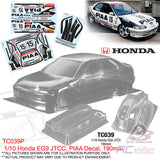 Team C Racing Clear Body Shell TC039 1/10 Honda EG9 JTCC (Width 190mm, WheelBase 258mm)