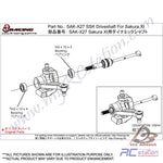 3Racing #SAK-X27 - Ssk Driveshaft #SAK-X27