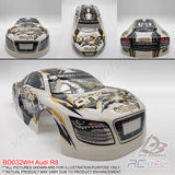 PVC 1/10 Body Shell - Audi R8 W:190 WB:260 - BD032