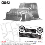 Team C Crawler Clear Body Shell CB022 1/10 Crawler Truck Head (Width 220mm, WheelBase 313mm)
