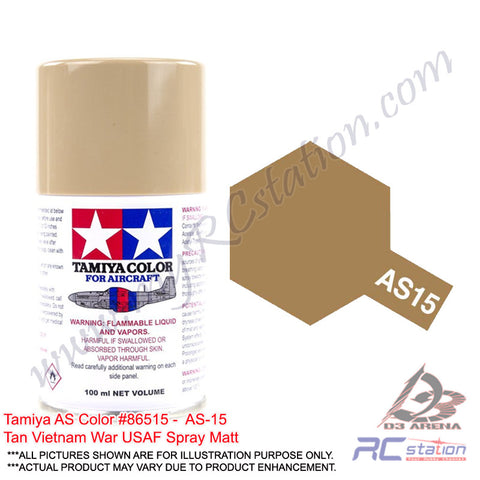 Tamiya AS Color #86515 - AS-15 Tan Vietnam War USAF Spray Matt
