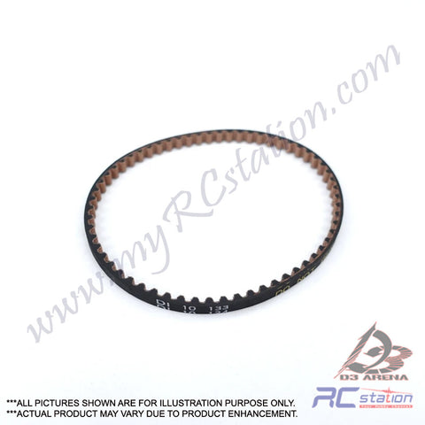 3Racing #SAK-D333 - Low Friction Rear Belt 183 (Bando) For D3 #SAK-D333