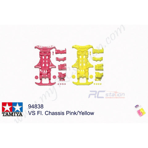 Tamiya #94838 - VS Fl. Chassis Pink/Yellow[94838]