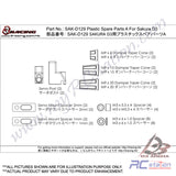 3Racing #SAK-D129 - Plastic Spare Parts A For Sakura D3 #SAK-D129