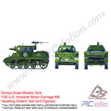 Tamiya Scale Models Tank #35312 - 1/35 U.S. Howitzer Motor Carriage M8 "Awaiting Orders" Set (w/3 Figures) [35312]