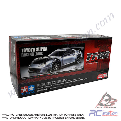 Tamiya TT02 #47433 - 1/10 R/C Toyota Supra Racing (A80) (TT-02) [47433]